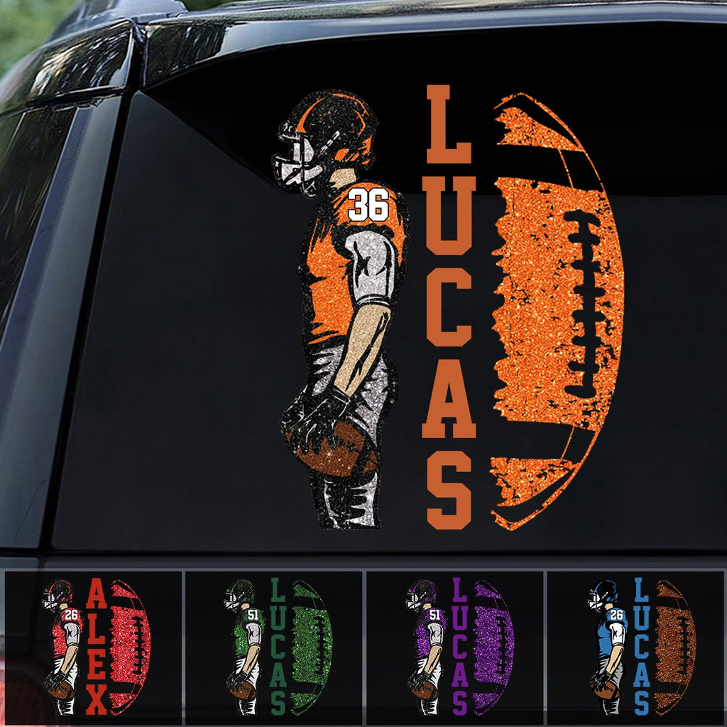 Personalized Football Player Game Day Sticker Decal
