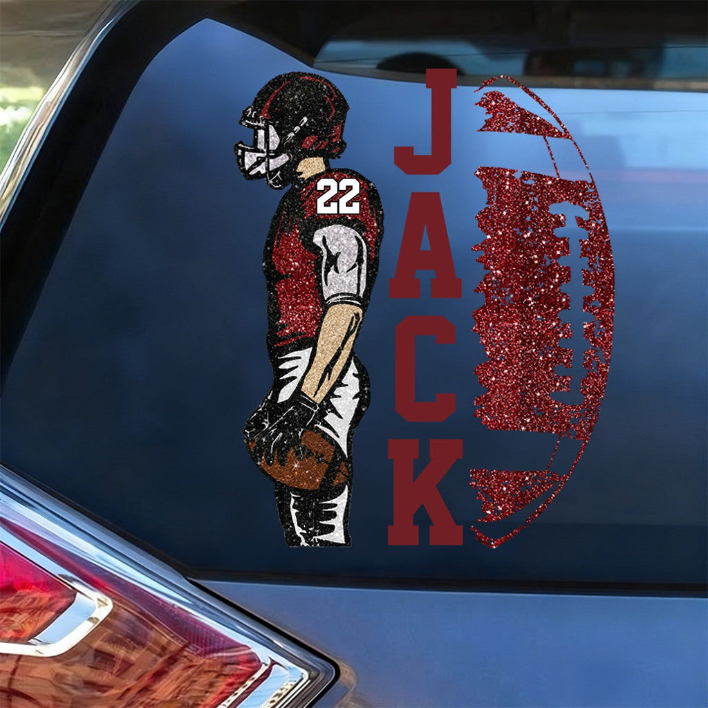 Personalized Football Player Game Day Sticker Decal