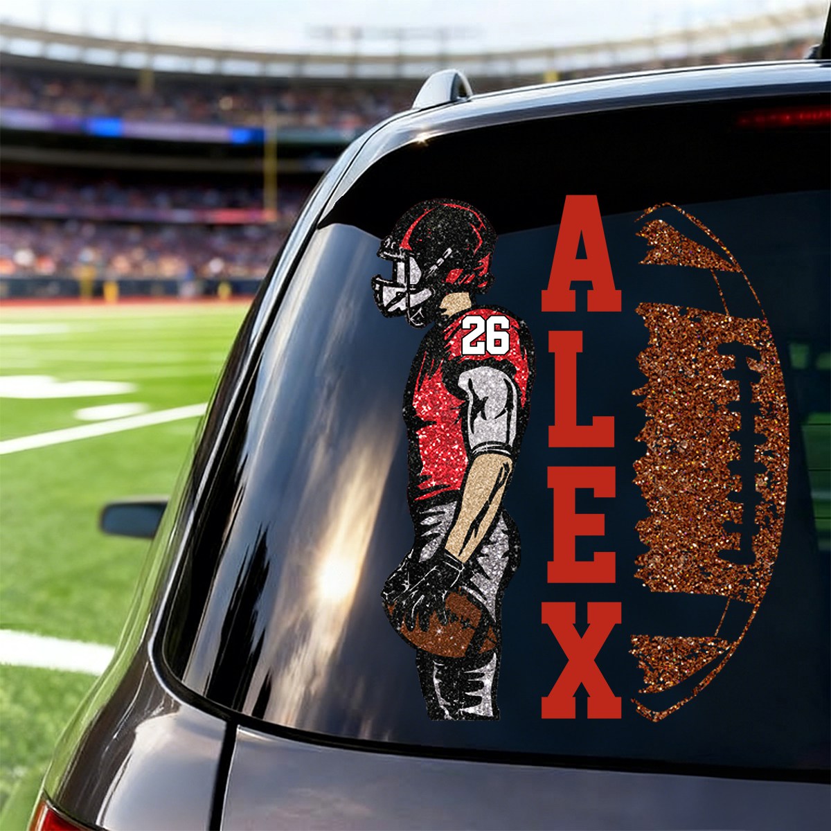 Personalized Football Player Game Day Sticker Decal