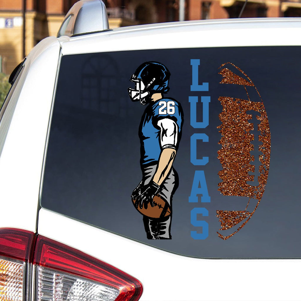 Personalized Football Player Game Day Sticker Decal