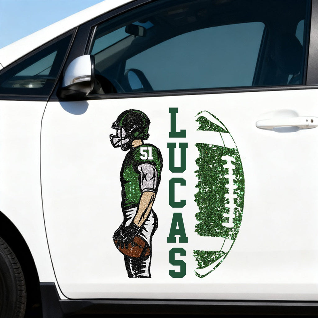 Personalized Football Player Game Day Sticker Decal